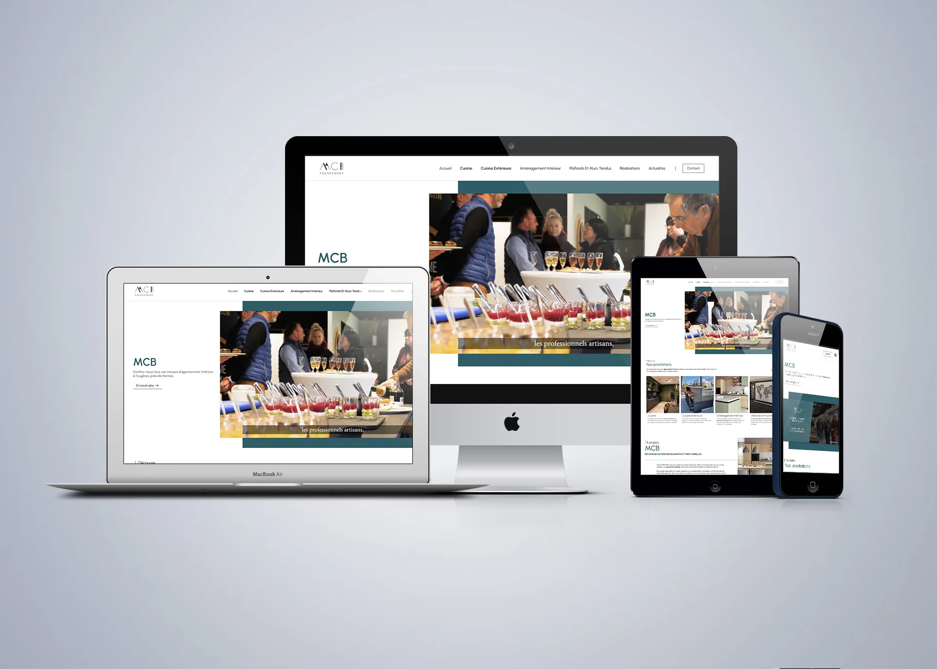 Mcb Cuisine Agencement Interieur A Fougeres Pres De Rennes Mockup Responsive Website Actualite Mcb